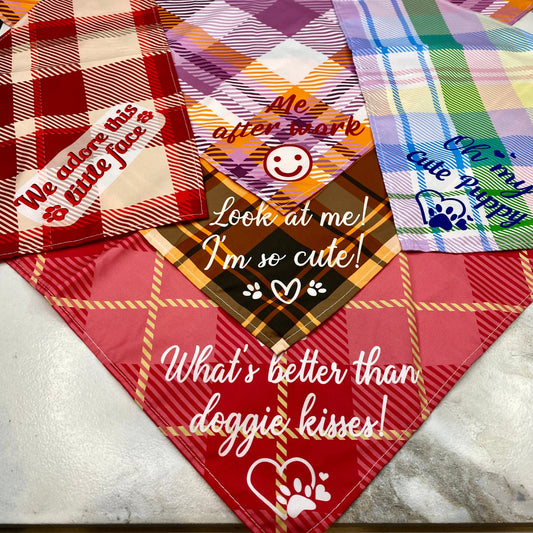 Dog Bandana - Sayings Mix