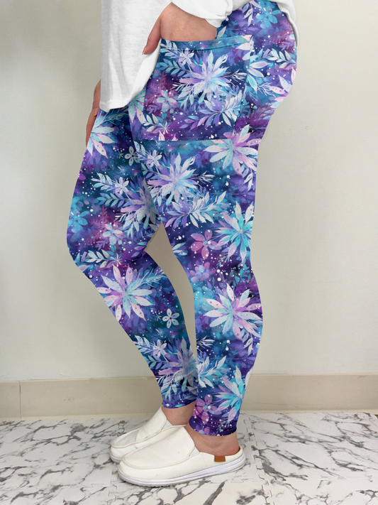 Floral Blizzard Leggings w/ Pockets | ETA 9/15